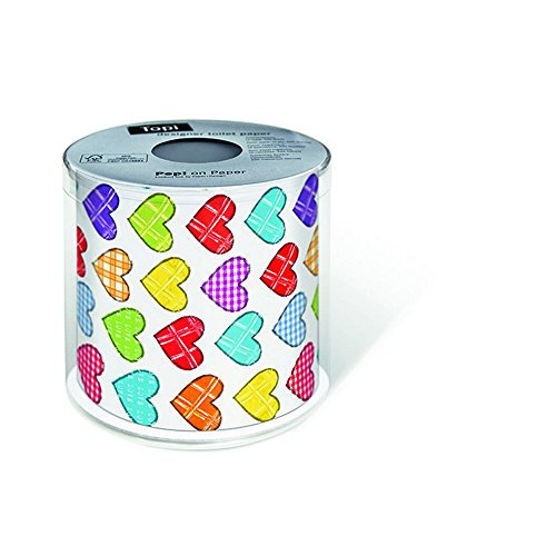 PAPER+DESIGN Toilettenpapier FSC Mix 200 Bl.Colourful hearts von Paper + Design