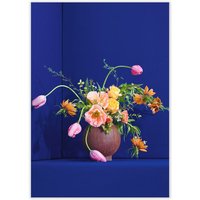 Paper Collective - Blomst, 30 x 40 cm, blau von Paper Collective