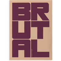 Paper Collective - Brutal Poster, 100 x 140 cm von Paper Collective