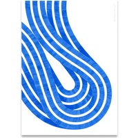 Paper Collective - Entropy Blue 02 Poster, 30 x 40 cm von Paper Collective