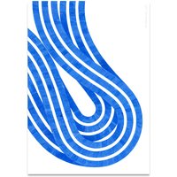 Paper Collective - Entropy Blue 02 Poster, 50 x 70 cm von Paper Collective