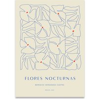 Paper Collective - Flores Nocturnas 01 Poster, 30 x 40 cm von Paper Collective