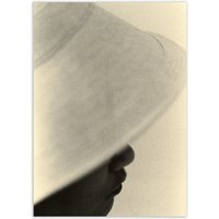 Paper Collective - Girl and Hat Poster, 50 x 70 cm von Paper Collective