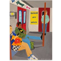 Paper Collective - Humans Are Weird Poster, 70 x 100 cm von Paper Collective
