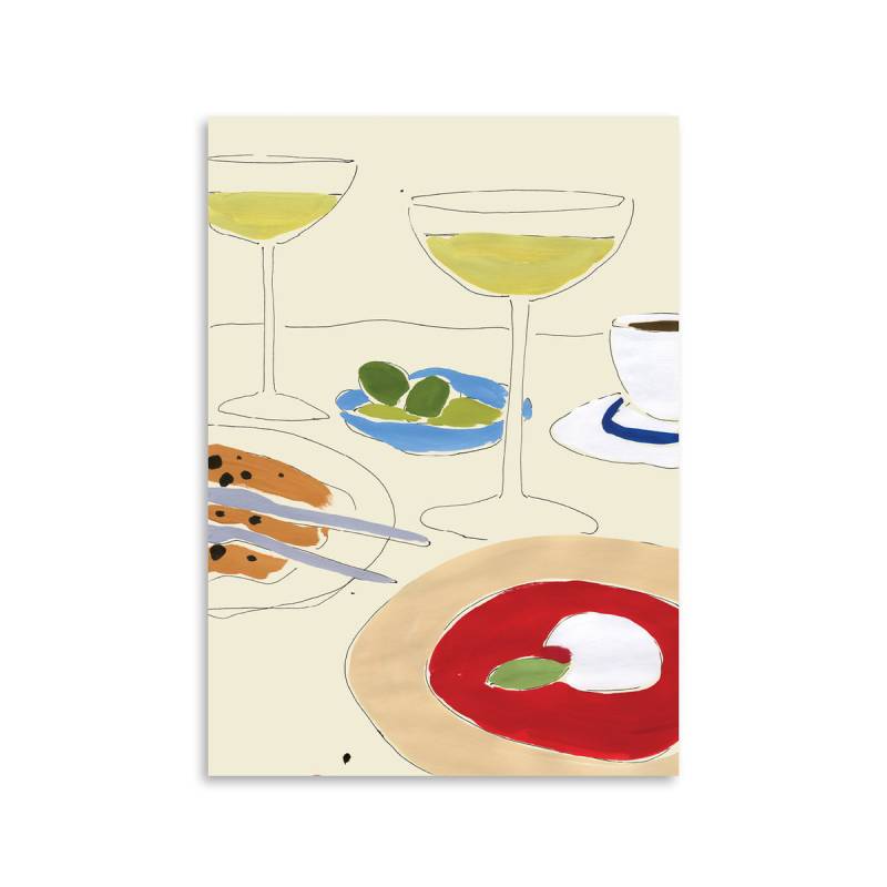 Paper Collective Poster Kunstdruck Martini Break 50 X 70 Cm Siehe Text/Foto B-Ware von Paper Collective
