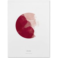 Paper Collective - Red Moon Poster, 50 x 70 cm von Paper Collective