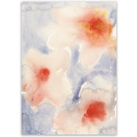 Paper Collective - Three Flowers Poster, 30 x 40 cm von Paper Collective