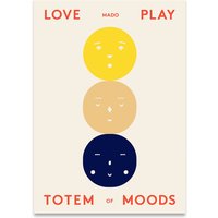 Paper Collective - Totem of Moods Poster, 30 x 40 cm von Paper Collective