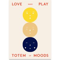 Paper Collective - Totem of Moods Poster, 50 x 70 cm von Paper Collective