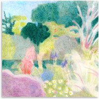 Paper Collective - Un Jardin à Kergoët Poster, 100 x 100 cm von Paper Collective
