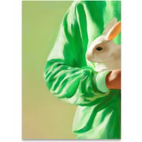 Paper Collective - White Rabbit Poster, 30 x 40 cm von Paper Collective
