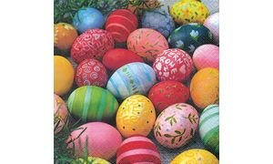 PAPER+DESIGN Servietten 20 St. FSCMix 25x25cm Colourful eggs von Paper-Design