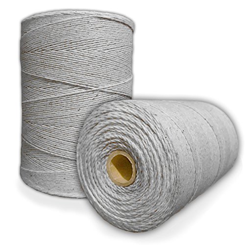 Durable Loom Kettengarn (grau), 8/4 Kettengarn (800 Yard), perfekt zum Weben von Teppich, Wandteppich, Teppich, Decke oder Muster – Warping Thread für jeden Webstuhl von Paper Farm