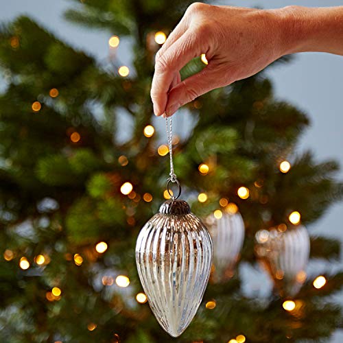 Fair Trade Weihnachtsbaumkugeln aus Glas - mittel - drei von Paper High