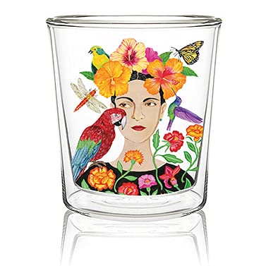 Glas, doppelwandig, La Dolorosa, Gläser Teeglas Kaffee Cappuccino, Frau Tiere von Paperproducts Design