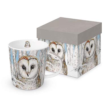 Kaffeebecher Schleiereule mit Geschenkbox, Tasse Tiere Tier Geschenkset von Paper Product Design