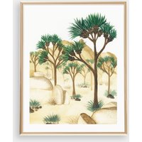 Joshua Baum Kunstdruck | Wüste Wandkunst Aquarellmalerei 8x10 Wanddekoration Wüstenkunst von PaperAnchorCo