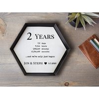 Personalisiertes Baumwolltablett Jubiläumsgeschenke Für Männer Baumwolljubiläumsgeschenk Ihn Benutzerdefiniertes Catchall Tablett Mit Ihren von PaperAnniversaryLove