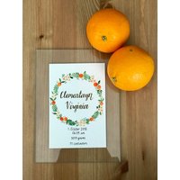 Anpassbare, Handbemalte Baby Stats Malerei von PaperBlissProject