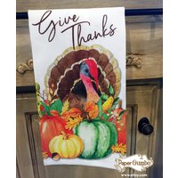 Erntedank Geschirrtuch | Danke Gastgeschenk Türkei Wohndeko Versandkostenfrei-Usa von PaperGumbo