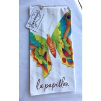 Geschirrtuch Schmetterling Farbenfrohes Aus Leinen von PaperGumbo