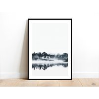 Lake Print Poster - Landscape Dec, See Fotografie Druck, Kunst Wasser Poster, Jede Größe Brauchst Du70x100 40x50 30x40 A2 11R 24x36 A5 A1 16x20 von PaperTherapyPosters