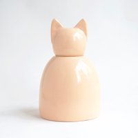 Große Dreamsicle Katzenurne - Urne Für Katze, Orange Katzenurne, Apricot Stilvolle in Orange, Große von PaperTurtleUrns