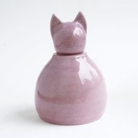 Kleine Lila Katzenurne - 14 Pfund Haustierurne, Violette Katzenurne, Bunte von PaperTurtleUrns