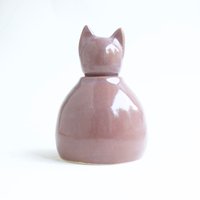 Kleine Mauve Katzen Urne - 14 Pfund Haustier Urne, Violette Katzenurne, Bunte Katzen-Einäscherung von PaperTurtleUrns