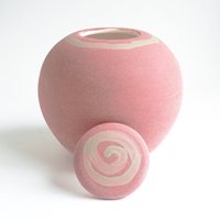 Sienna Keramik Sandstein Urne - 50 Pfund Einäscherung Urne, Natürliche Bestattung Haustier Sandurne, Brandorange von PaperTurtleUrns