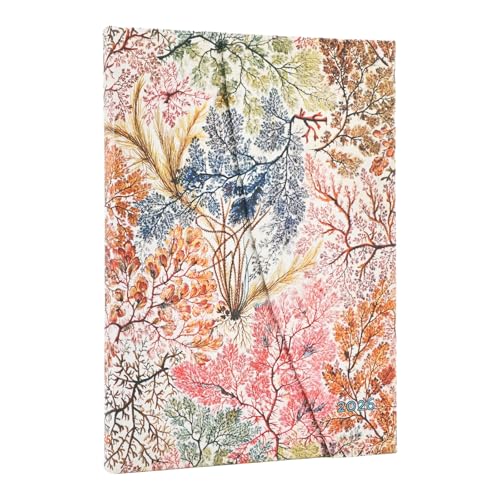 2026 Anemone (William Kilburn) Midi 12-month Horizontal Hardcover Flexi Dayplanner 2026 (Wrap Closure) von Paperblanks