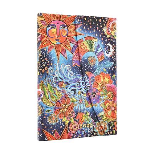 2026 Celestial Magic (Whimsical Creations) Mini 12-month Horizontal Hardcover Flexi Dayplanner 2026 (Wrap Closure) von Paperblanks