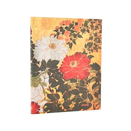 2026 Natsu (Rinpa Florals) Ultra 12-month Vertical Softcover Flexi Dayplanner 2026 (Elastic Band Closure) von Paperblanks