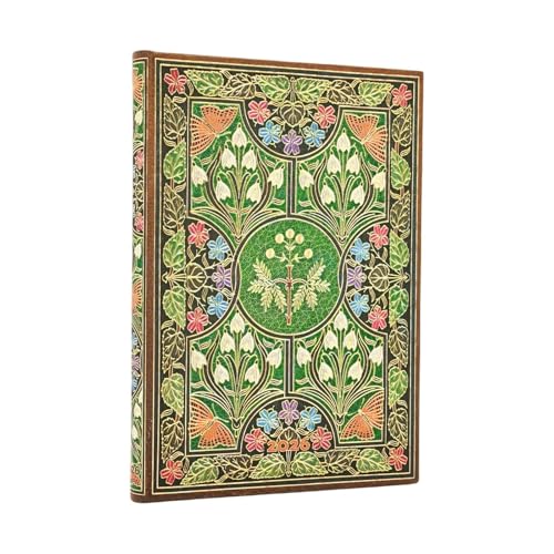 2026 Poetry in Bloom Midi 12-month Verso Hardcover Flexi Dayplanner 2026 (Elastic Band Closure) von Paperblanks