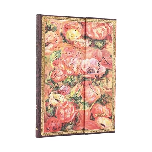 2026 Renoir, Letter to Morisot (1892) (Embellished Manuscripts Collection) Midi 12-month Horizontal Hardcover Flexi Dayplanner 2026 Renoir, Letter to Morisot (1892 (Wrap Closure) von Paperblanks