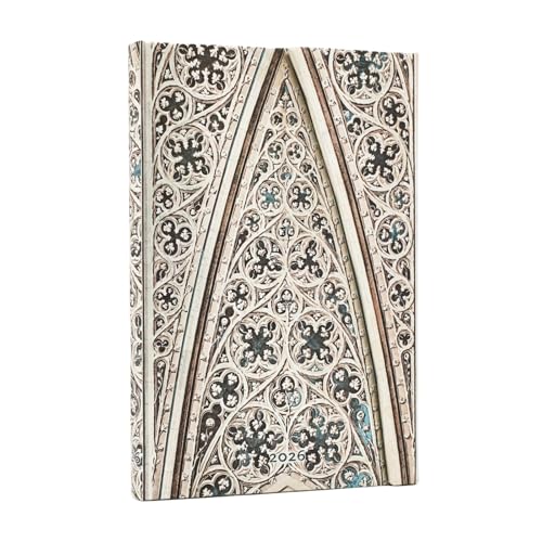 2026 Vault of the Milan Cathedral (Duomo di Milano) Mini 12-month Verso Hardcover Flexi Dayplanner 2026 (Wrap Closure) von Paperblanks