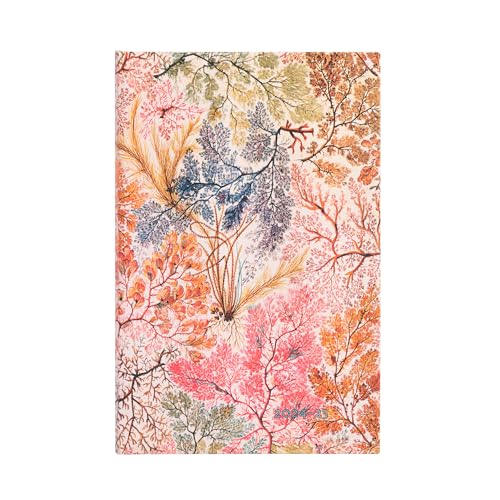 Paperblanks 18-Monatskalender 2025, Anemone, Maxi, Vertikal, Elastikband-Verschluss von Paperblanks