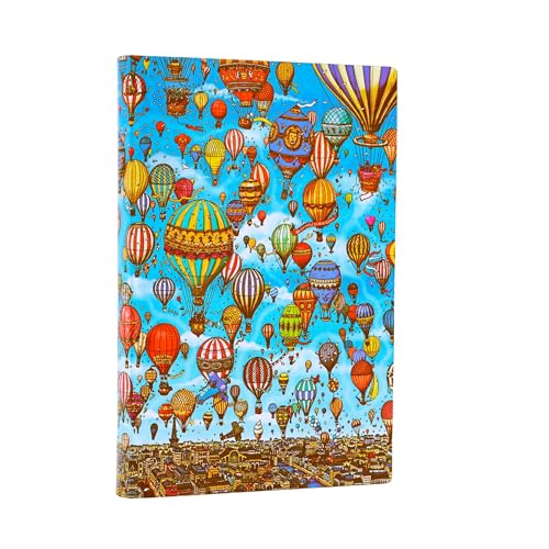Balloon Festival Pierre the Maze Detective Mini Unlined Elastic Band (Pierre the Maze Detective PB) von Paperblanks