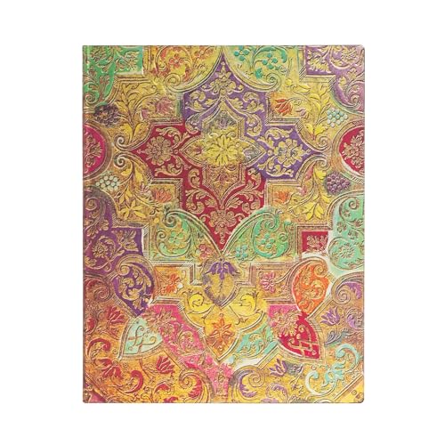Bavarian Wild Flower Ultra Lined Softcover Flexi Journal: Flexi softcover, 100 gsm, ribbon marker, pouch, book edge printing (Brocaded Paper) von Paperblanks