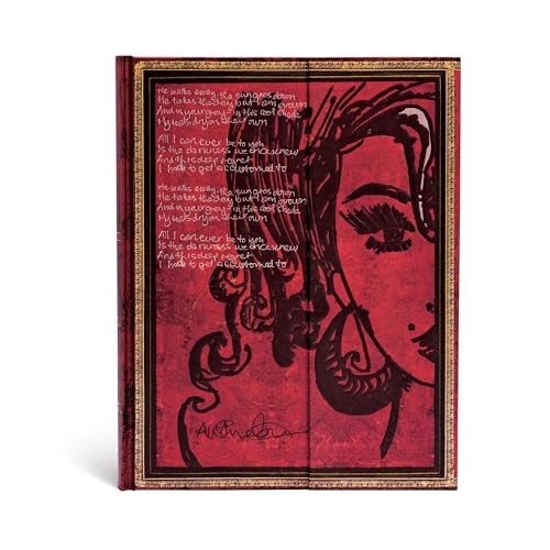 Faszinierende Handschriften Amy Winehouse Tears Dry - Faux Leder - Notizbuch Groß Unliniert - Paperblanks, Ultra (230 x 180) von Paperblanks