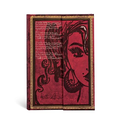 Faszinierende Handschriften Amy Winehouse Tears Dry - Faux Leder - Notizbuch Mini Unliniert - Paperblanks von Paperblanks