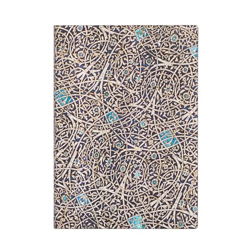 Granada Turquoise (Moorish Mosaic) Midi Unlined Journal: Flexi softcover, 100 gsm, ribbon marker, memento pouch, book edge printing, no closure von Paperblanks