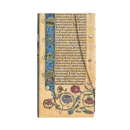 Hardcover Notizbuch Genesis Schlank Liniert (Gutenberg Bible) von Paperblanks