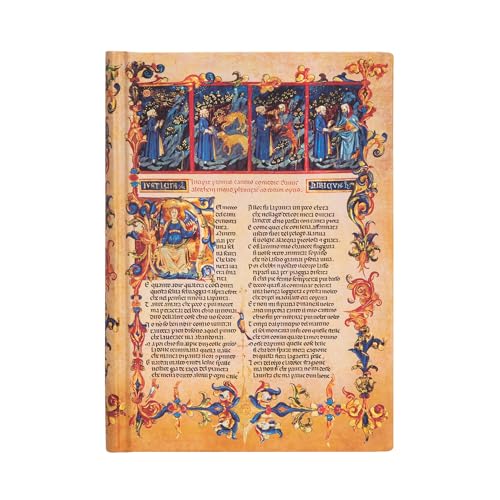 Hardcover Notizbuch Inferno Midi Liniert: Dante's Inferno, Hardcover, 120 gsm, ribbon marker, pouch, elastic closure (Divine Comedy) von Paperblanks