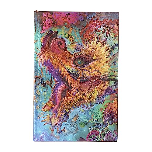 Humming Dragon (Android Jones Collection) Maxi Dot-Grid Softcover Flexi Journal (Elastic Band Closure) von Paperblanks