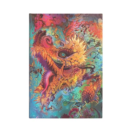 Humming Dragon (Android Jones Collection) Midi Unlined Hardcover Journal: Hardcover, 120 gsm, ribbon marker, memento pouch, elastic closure von Paperblanks