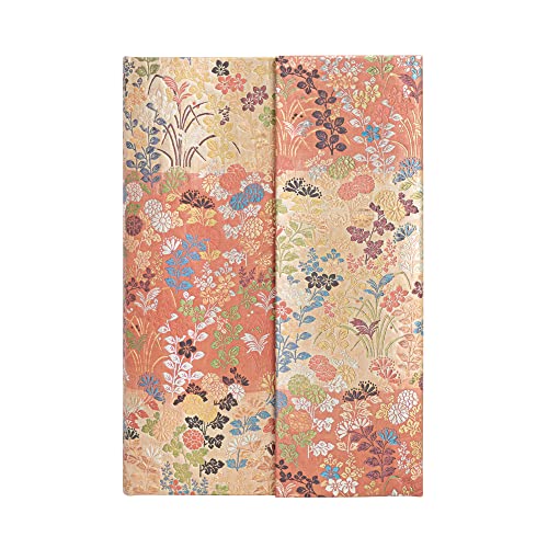Kara-ori (Japanese Kimono) Mini Lined Journal: Hardcover, 85 gsm, ribbon marker, memento pouch, wrap closure von Paperblanks