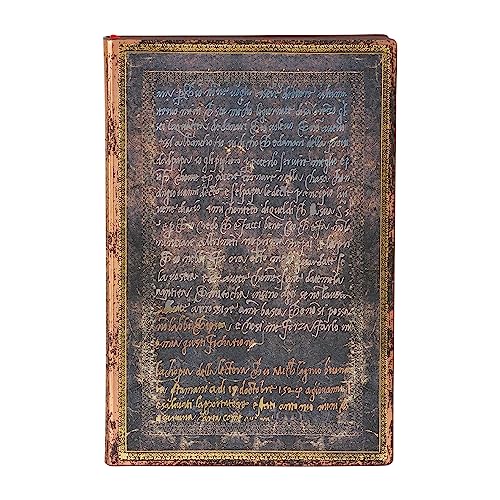 Michelangelo, Handwriting (Embellished Manuscripts Collection) Mini Lined Softcover Flexi Journal (Elastic Band Closure) von Paperblanks