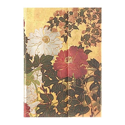Natsu (Rinpa Florals) Midi Unlined Hardback Journal (Wrap Closure) von Paperblanks