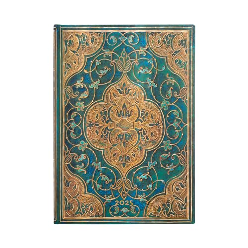 Paperblanks 13-Monatskalender 2025, Chroniken in Türkis, Midi, Horizontal, Elastikband-Verschluss Paperblanks 13-Monatskalender 2025, Chroniken in Türkis, Midi, Horizontal, Elastikband-Verschluss von Paperblanks